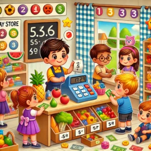 DALL·E-2024-11-26-08.08.35-A-colorful-and-playful-cartoon-style-illustration-of-children-learning-basic-economic-concepts-with-the-theme-Play-Store-during-a-math-lesson.-The-s-300x300 Dicas para Pais e Educadores