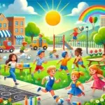 Brincadeiras ao ar livre: aprendendo e se movimentando com diversão.