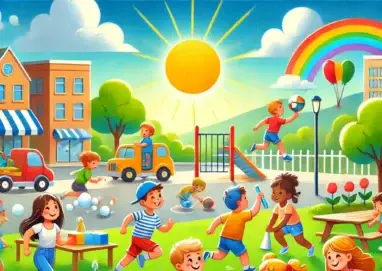 Brincadeiras ao ar livre: aprendendo e se movimentando com diversão.
